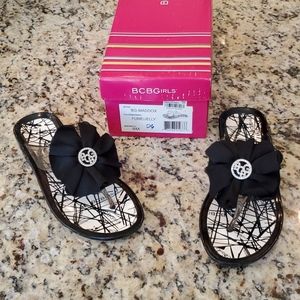 BCBGirls Jelly Maddox flower Sandals - 8